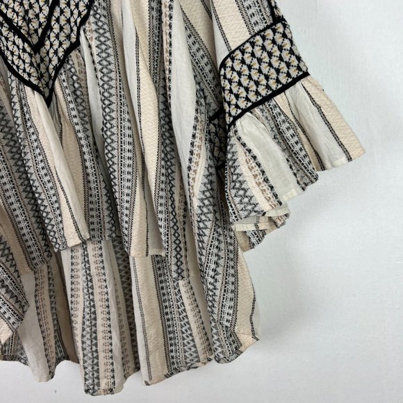 Free People Running On A Dream Top Embroidered Size Large L GUC L2537 - Picture 6 of 16